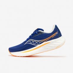 Buty do biegania męskie Saucony Ride 18. Niebieskie obuwie do biegania damskie Saucony. Za 669.99 zł.