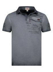 Geographical Norway Koszulka polo "Keony" w kolorze szarym rozmiar: S. Szare koszulki polo męskie Geographical Norway, s, bez wzorów, z bawełny, bez ramiączek. Za 79.03 zł.
