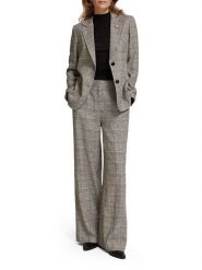 Scotch & Soda Spodnie w kolorze szarym rozmiar: W28/L32. Szare spodnie materiałowe damskie Scotch & Soda, bez wzorów, z materiału, z podwyższonym stanem. Za 158.10 zł.