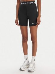 Reebok Szorty sportowe RK25607CCW Czarny Slim Fit. Czarne spodenki sportowe damskie Reebok, s, z syntetyku, na fitness i siłownię. Za 79.99 zł.