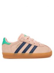 Adidas Sneakersy Gazelle Comfort Closure Elastic Laces KI4035 Różowy. Czerwone buty sportowe dziewczęce Adidas, bez wzorów, ze skóry, bez zapięcia. Za 259.99 zł.