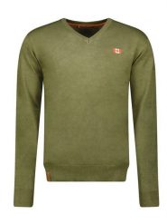 Canadian Peak Sweter "Felineak" w kolorze khaki rozmiar: XL. Brązowe swetry męskie Canadian Peak, xl, bez wzorów, ze splotem, bez kołnierzyka. Za 118.84 zł.