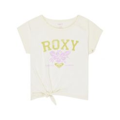 Koszulka z krótkim rękawem dla Dziewczynki PURA PLAYA. Białe koszulki dziewczęce Roxy, m, bez wzorów, z bawełny, bez ramiączek. Za 109.99 zł.