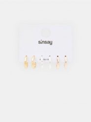 Kolczyki 3 pack - wielobarwny. Kolczyki damskie Sinsay. Za 3.00 zł.