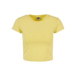 Koszulka Damska Z Elastycznego Dżerseju. Brązowe bluzki damskie Urban Classics, xl, bez wzorów, z dżerseju, bez kołnierzyka. Za 55.99 zł.