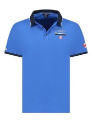 Canadian Peak Koszulka polo "Kareak" w kolorze niebieskim rozmiar: S. Niebieskie koszulki polo męskie Canadian Peak, s, bez wzorów, z bawełny, bez ramiączek. Za 86.99 zł.