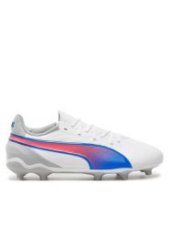 Puma Buty do piłki nożnej KING MATCH FG/AG Jr 108048 Biały. Białe buty sportowe chłopięce Puma, ze skóry, bez zapięcia. Za 209.99 zł.