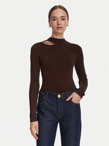 Marciano Guess Sweter G6YR07 Z1060 Brązowy Slim Fit. Brązowe swetry klasyczne damskie Marciano Guess, m, z wiskozy, bez kołnierzyka. Za 589.99 zł.