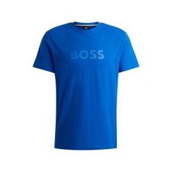 T-shirt męski BOSS RN Medium Blue niebieski (50503276-423). Niebieskie t-shirty męskie Boss, m, bez wzorów, bez kołnierzyka. Za 139.00 zł.
