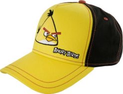 Żółta czapka Angry Birds - Stylowy dodatek dla fanów. Czarne czapki męskie ANGELBIRD, na lato, bez wzorów, z bawełny, eleganckie. Za 166.99 zł.