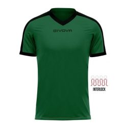 Koszulka piłkarska dla dorosłych Givova Revolution Interlock. Czarne bluzki damskie Givova, bez wzorów, bez kołnierzyka. Za 159.99 zł.