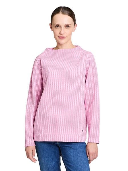 BETTY & CO Koszulka w kolorze jasnoróżowo-szarobrązowym rozmiar: XXL. Różowe bluzki damskie Betty & Co., xxl, bez wzorów, bez kołnierzyka, bez ramiączek. Za 65.38 zł.