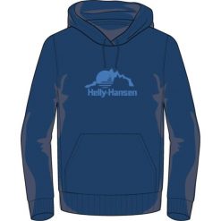 Bluza z kapturem Helly Hansen Nord Graphic. Niebieskie bluzy z kapturem męskie Helly Hansen, l, z bawełny. Za 385.00 zł.