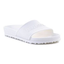 Klapki Birkenstock Barbados Eva 1015399 białe. Białe klapki damskie bez wzorów, bez obcasa. Za 302.18 zł.