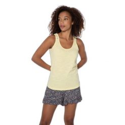 Damski tank top Protest Prtbeccles. Żółte topy damskie Protest, l, bez wzorów, z koronki, bez kołnierzyka. W wyprzedaży za 89.90 zł.