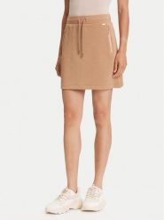 Guess Spódnica mini V5YD03 KBSL2 Brązowy Regular Fit. Brązowe spódniczki damskie Guess, xs, z aplikacjami, z syntetyku, mini. Za 189.99 zł.