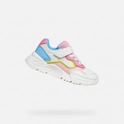 Buty GEOX J LOFTUS Biały. Białe obuwie treningowe damskie Geox, do biegania. Za 174.99 zł.