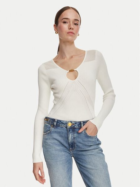 Marciano Guess Sweter G6YR08 Z1067 Kremowy Slim Fit. Białe swetry klasyczne damskie Marciano Guess, m, z wiskozy, bez kołnierzyka. Za 589.99 zł.