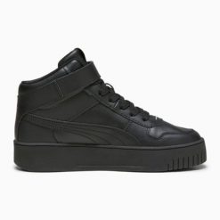 Buty Puma Carina Street Mid -02 czarne. Czarne buty sportowe na co dzień damskie bez wzorów, z gumy. W wyprzedaży za 414.96 zł.