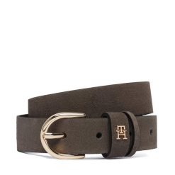 Pasek Tommy Hilfiger. Brązowe paski damskie Tommy Hilfiger, bez wzorów. Za 209.99 zł.