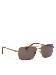 Fossil Okulary przeciwsłoneczne 3161/G/S 207347 Złoty. Żółte okulary przeciwsłoneczne męskie Fossil, z tworzywa sztucznego. Za 279.99 zł.