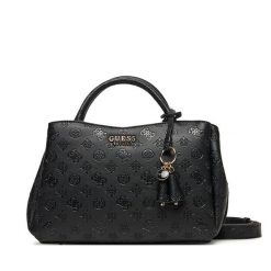 Torebka Guess. Czarne torebki klasyczne damskie Guess, z aplikacjami, bez dodatków. Za 389.99 zł.