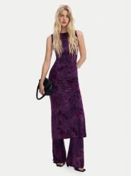 Desigual Sukienka koktajlowa Alina 25WWVK33 Fioletowy Slim Fit. Fioletowe sukienki damskie Desigual, xl, bez wzorów, z syntetyku, wizytowe, bez kołnierzyka, bez ramiączek. Za 489.99 zł.