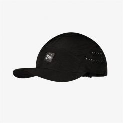 Czapka z daszkiem BUFF SPEED CAP SOLID BLACK. Czarne czapki męskie Buff, bez wzorów, sportowe. Za 96.99 zł.