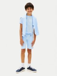 Tommy Hilfiger T-Shirt Essential Logo KB0KB09666 Niebieski jasny Regular Fit. Niebieskie t-shirty chłopięce Tommy Hilfiger, bez wzorów, z bawełny, bez ramiączek. Za 289.99 zł.