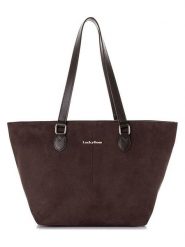 Lucky Bees Shopper bag w kolorze brązowym - 45 x 27 x 16 cm rozmiar: onesize. Brązowe shopper bag damskie Lucky Bees, bez wzorów, z materiału, na ramię, bez dodatków. Za 149.95 zł.