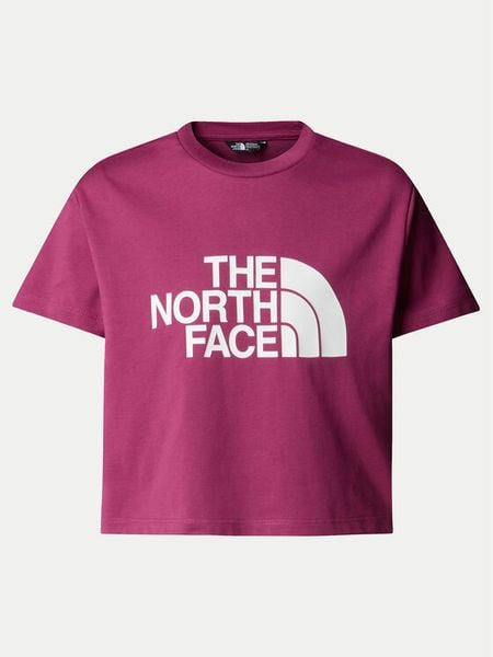 The North Face T-Shirt Easy NF0A8DRQ Różowy Relaxed Fit. Czerwone koszulki dziewczęce The North Face, m, bez wzorów, z syntetyku, bez ramiączek. Za 79.99 zł.