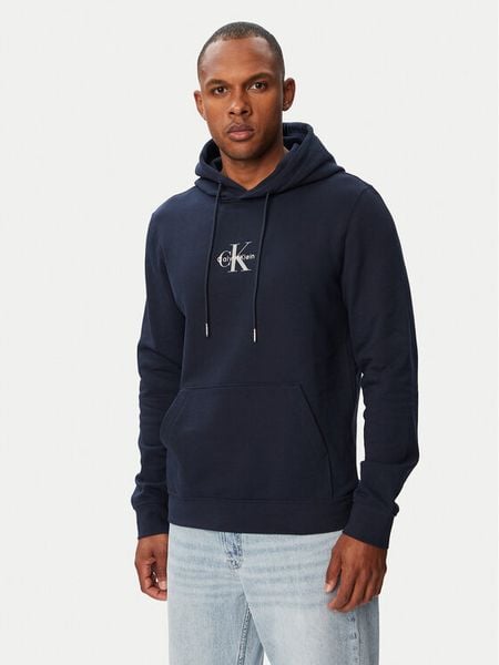 Calvin Klein Jeans Bluza LV04RG279G Granatowy Regular Fit. Niebieskie bluzy bez kaptura męskie Calvin Klein Jeans, l, z bawełny. Za 409.99 zł.
