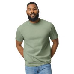 Koszulka Unisex Dla Dorosłych Softstyle Midweight. Szare bluzki damskie Gildan, xl, bez wzorów, sportowe, bez kołnierzyka, bez ramiączek. Za 44.99 zł.