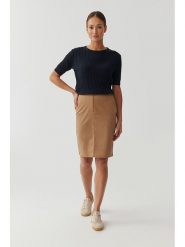 TATUUM Spódnica w kolorze jasnobrązowym rozmiar: 36. Brązowe spódniczki damskie Tatuum, bez wzorów, z tkaniny, midi. Za 82.83 zł.