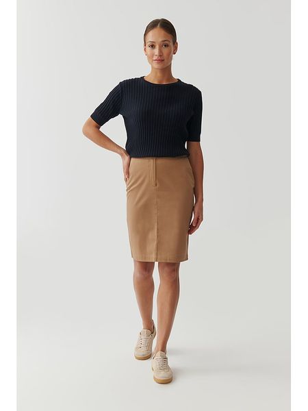 TATUUM Spódnica w kolorze jasnobrązowym rozmiar: 36. Brązowe spódniczki damskie Tatuum, bez wzorów, z tkaniny, midi. Za 82.83 zł.