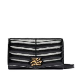 Torebka KARL LAGERFELD. Czarne listonoszki damskie Karl Lagerfeld, bez wzorów, bez dodatków. Za 779.99 zł.