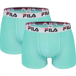 Bokserki Bielizna Męska Fila Man Boxer 2 pack. Niebieskia bokserki męskie Fila, bez wzorów. Za 109.99 zł.