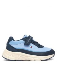 Tommy Hilfiger Sneakersy Low Cut Lace-Up/Velcro Sneaker T1X9-35260-1844 M Niebieski. Niebieskie buty sportowe chłopięce Tommy Hilfiger, z materiału, bez zapięcia. Za 329.99 zł.