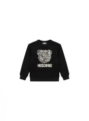 Bluza dziewczęce Moschino czarny. Czarne bluzy bez kaptura damskie MOSCHINO, l, z materiału. Za 520.95 zł.