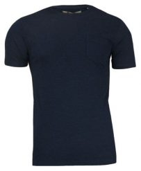 Granatowy T-Shirt (Koszulka) z Kieszonką, Bez Nadruku - Brave Soul- Męski, 100% Bawełna. Niebieskie t-shirty męskie Brave Soul, na lato, l, bez wzorów, z bawełny, bez kołnierzyka. Za 45.00 zł.