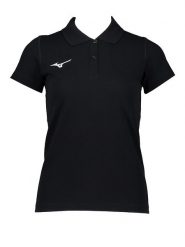 Mizuno Koszulka polo "Shizuoka" w kolorze czarnym rozmiar: M. Czarne bluzki damskie Mizuno, m, bez wzorów, bez kołnierzyka, bez ramiączek. Za 57.06 zł.