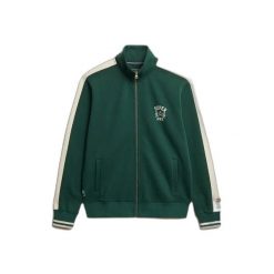 Kurtka z dresu Superdry Athletic Club. Zielone kurtki męskie Superdry., uniwersalny, bez wzorów, z dresówki, eleganckie, bez kaptura. Za 348.70 zł.