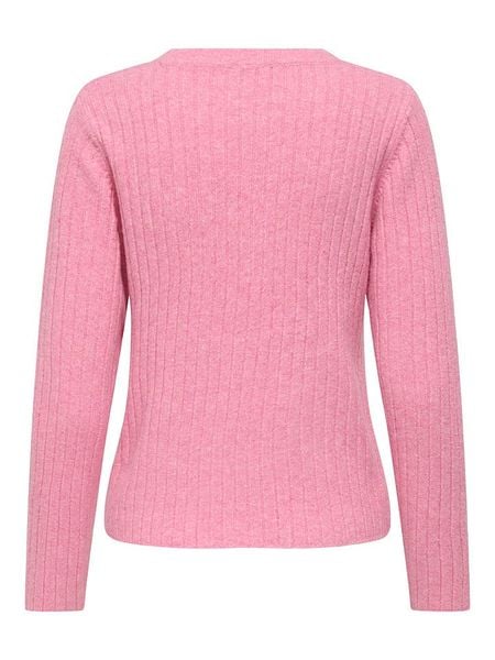 ONLY Sweter w kolorze jasnoróżowym rozmiar: L. Różowe swetry klasyczne damskie Only, l, ze splotem, bez kołnierzyka. Za 135.49 zł.