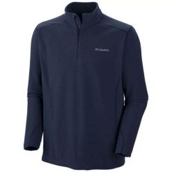 Bluza polarowa COLUMBIA KLAMATH RANGE II HALF ZIP Niebieski. Niebieskie bluzy bez kaptura męskie Columbia, m, z polaru. Za 159.99 zł.