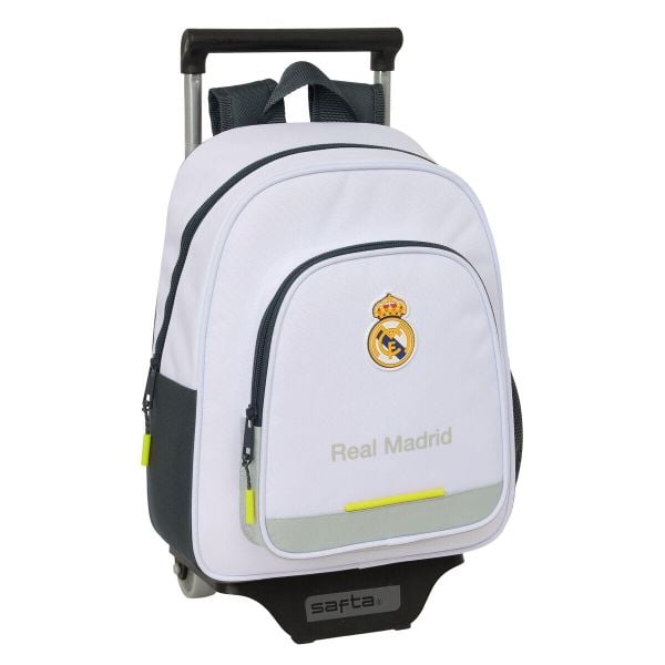 Plecak szkolny Real Madrid C.F. Poliester 600D. Białe plecaki damskie Real Madrid, bez wzorów, z poliesteru. Za 283.90 zł.