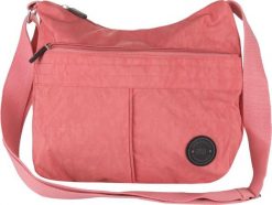 Damska torba New Rebels Crincle Top Zip soft pink. Brązowe torebki klasyczne damskie Erima, bez wzorów, z poliesteru, bez dodatków. Za 144.99 zł.