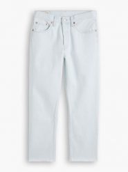 Levi's Dżinsy "501® Crop" - Regular fit - w kolorze błękitnym rozmiar: W25/L28. Niebieskie jeansy damskie Levi's, z podwyższonym stanem. Za 193.24 zł.
