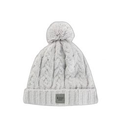 Czapka Boss Equestrian Bobble. Szare czapki męskie BOSS EQUESTRIAN, bez wzorów, z dzianiny. Za 282.50 zł.