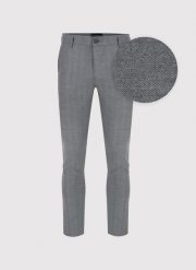 PAKO LORENTE – Casualowe spodnie męskie w kolorze szarym. Szare spodnie materiałowe męskie Pako Lorente, bez wzorów, z elastanu, casualowe. Za 239.99 zł.