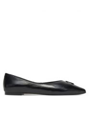 Eva Minge Baleriny LEILA-SLT14086-1 Czarny. Czarne baleriny damskie Eva Minge, bez wzorów, ze skóry, bez obcasa. Za 399.99 zł.